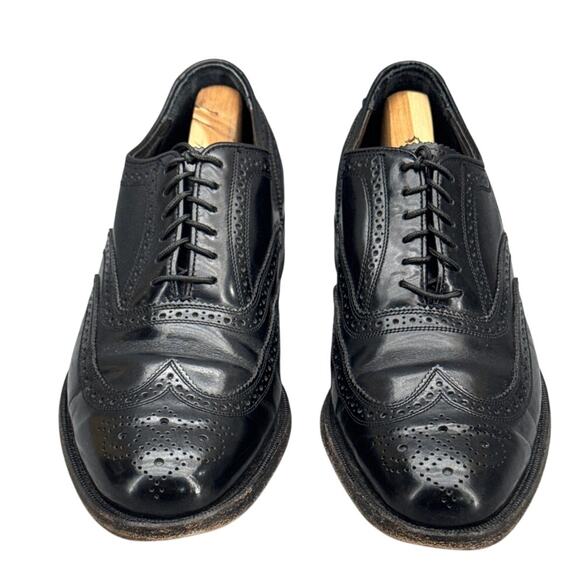 Florsheim Lexington Wingtip Black Patent Leather Lace Up Dress Oxford Men 7.5 E